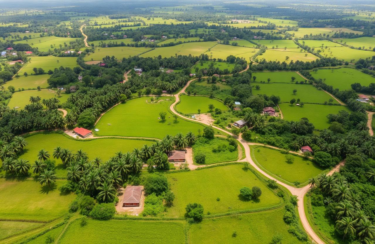 Aerial view of Essien Udim